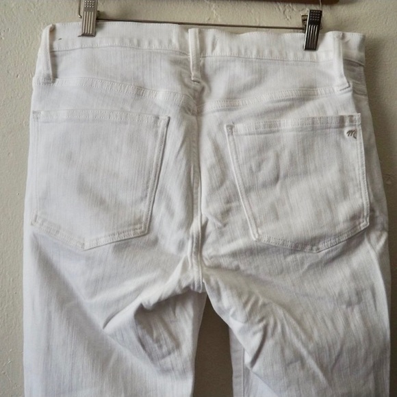 Madewell - White 9” High Rise Skinny Jeans - Picture 10 of 12